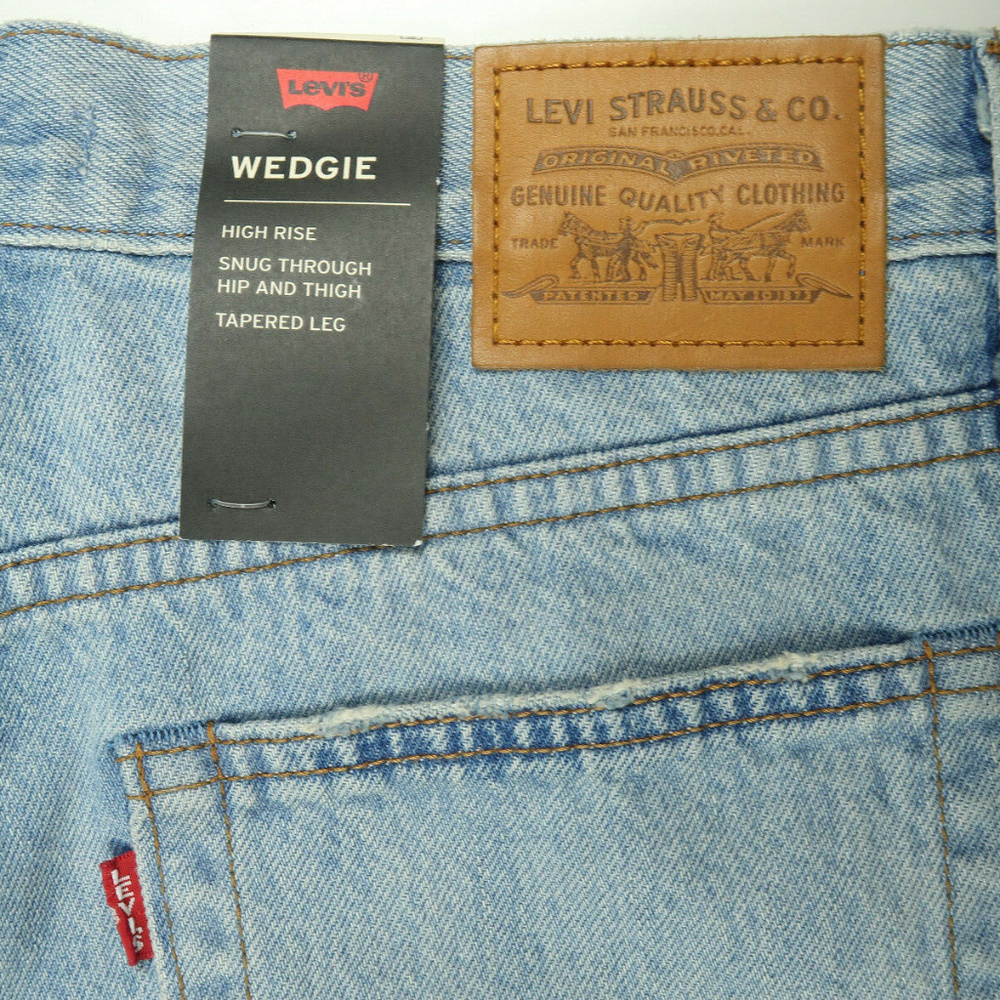 Levis Premium Wedgie Fit Destroyed Raw Hem Jeans - Picture 7 of 8